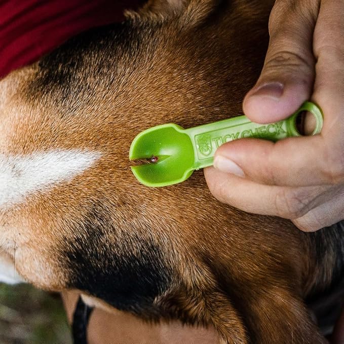 Tick Remover Spoon Keychain - Lightweight Tick Remover Tool with Free Tick ID Card & Carabiner