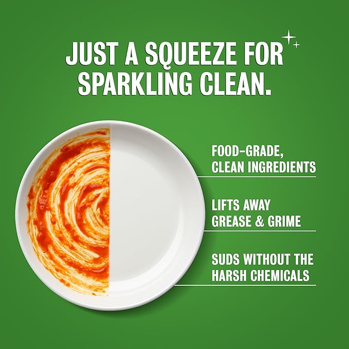 Rebel Green Super Deluxe Dish Soap - Natural Dishwashing Soap - Liquid Dish Detergent - Sustainable Dish Liquid Scented with Lavender & Grapefruit - (16 oz Bottles, 2 Pack)