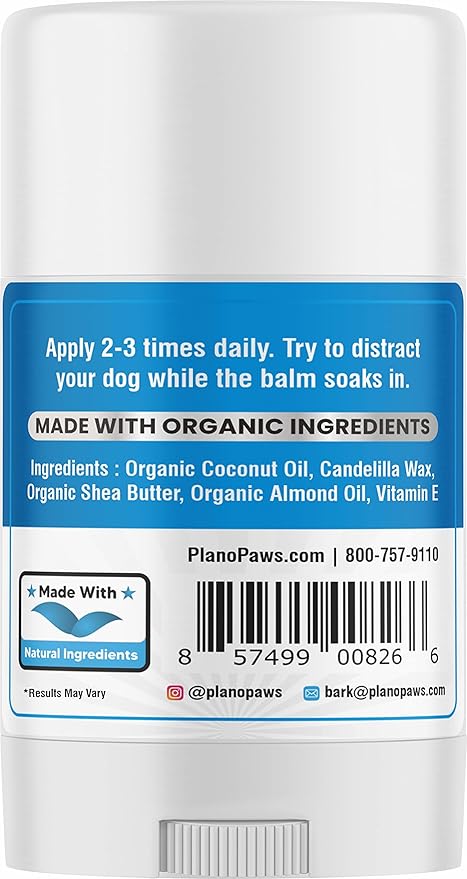 Lick Safe Dog Paw Pad Balm 2 Oz - Dog Nose Balm for Dry Nose - Safe Effective Paw Balm for Dogs to Fix Dry Cracked Paws - Dog Paw Protector from Heat, Sand, Snow - Easy to Use Paw Soother for Dogs