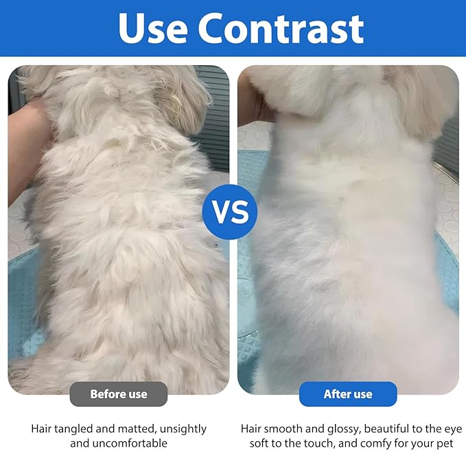 Professional Flea Comb & Eye Cleaning Tool for Cats Dogs - Stainless Steel Fine Teeth Grooming Comb with Anti-Slip Handle - Removes Lice, Eye Gunk, Tear Stains - Gentle for Pets& Small Breeds