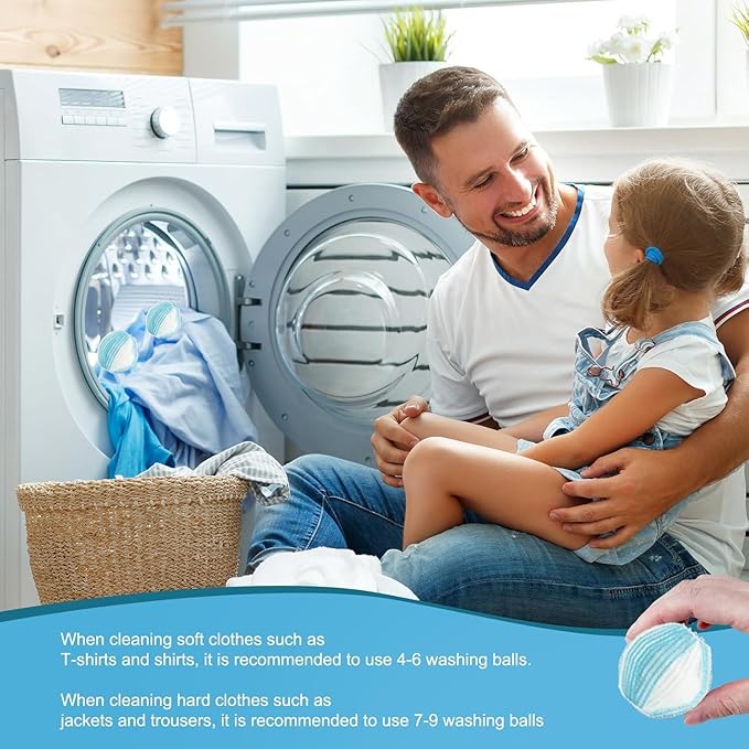 12PCS Pet Hair Remover for Laundry – Reusable Dog & Cat Hair Catcher Balls for Washer & Dryer, Lint & Fur Collector, Washing Machine Hair Remover (Red+Green)