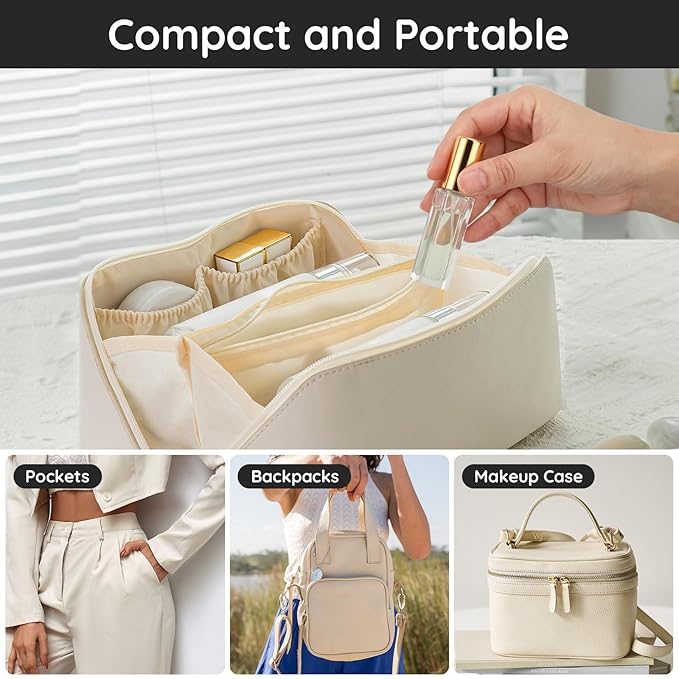 Segbeauty Perfume Travel Refillable, 5pcs 0.34 oz Portable Perfume Bottle, Empty Glass Sprayer Perfume Replacement Bottles for Travel Scent Toiletries Pump Bottle