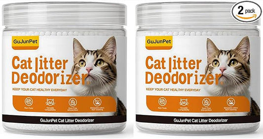 Cat Litter Deodorizer - Advanced Fragrance-Free Odor Control for Sensitive Cats - Reduces Scooping, Extends Litter Use - Hypoallergenic Formula Ideal for Multi-Cat Homes