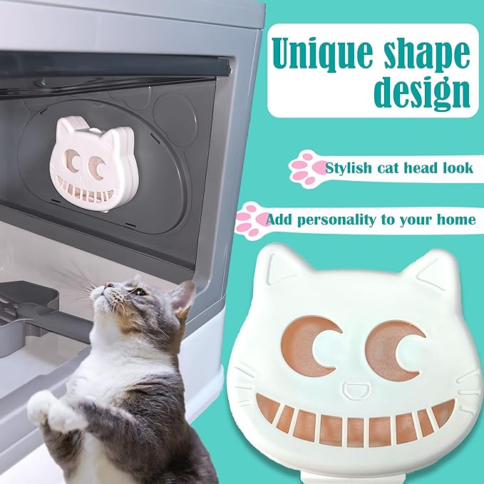 NewKe Cat Deodorizer Pod for Cumrige Self Cleaning Litter Box, Universal Odor Deodorant Compatible with Self-Cleaning Litter Box,Includes 2 OdorTrap Pod and 2 Odor Remover Refills Bags