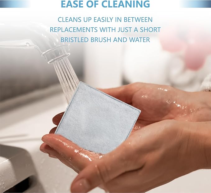 12 Pack Cat Water Fountain Replacement Charcoal Filters Square Compatible with Petsafe Premier Pet Fountain Filters 2.5 Inches, for Aqua Cube Catit Mini Flower Pet Fountains