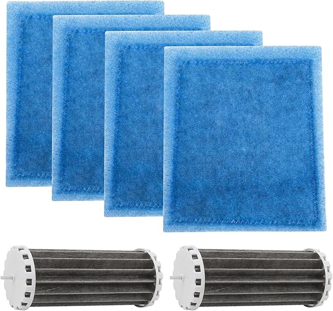 4 Pack Aquarium Filters Compatible with Penguin PRBW2350B 200 350 Fish Tank, Assembly Hang On Filters Cartridge Replacement Part for Bio-Wheel 200B 350B (2 x BioWheel and 4 x Filter Cartridges)