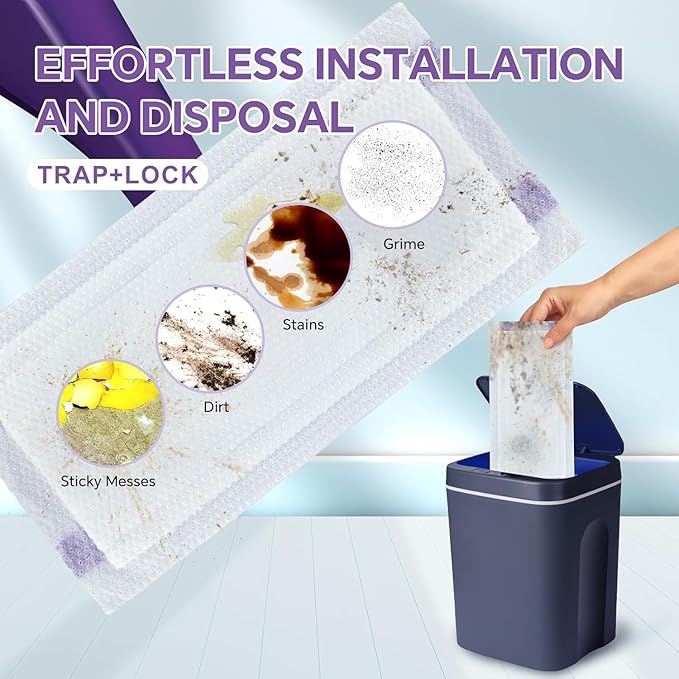 16 Pack Disposable Mop Pad Refills for Swiffer Wet Jet Spray Mop，Heavy Duty WetJet Mopping Pad，Multi Surface Pad Refills for Floor Cleaning