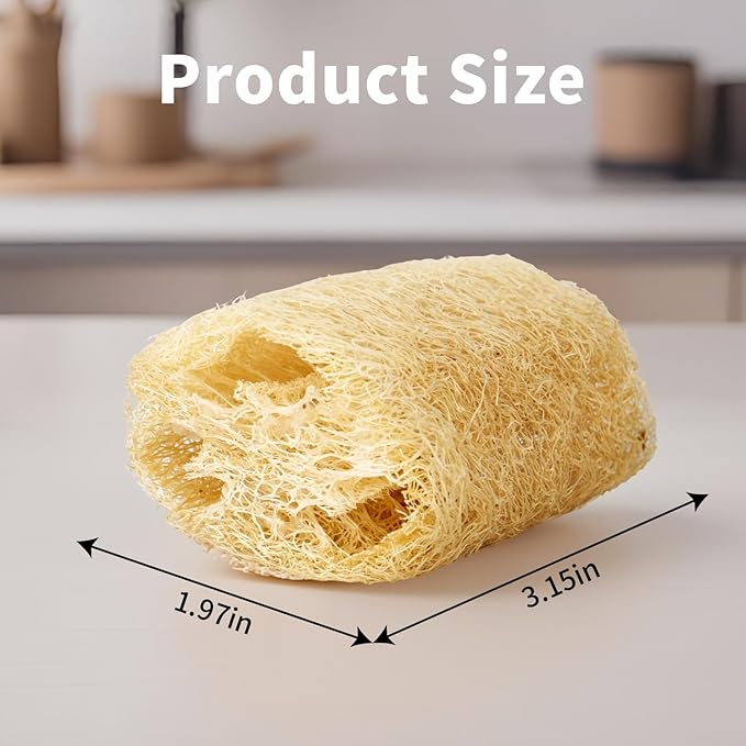 3 PCS Rabbit Chew Toys,100% Natural Loofah Without Additives,Bunny Chew Toys for Teeth,Fiber-Rich Rabbit Treats for Bunny Chinchilla Dogs