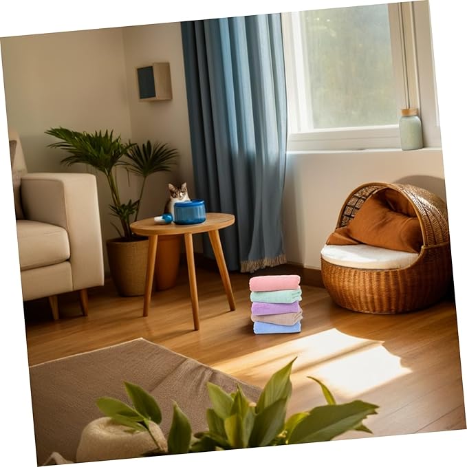 10pcs Guinea Pig Soft Bedding Fleece Cage Liners Washable Absorbent Pet Bath Towels for Small Animals Hamsters Rabbits Rodents Cozy Cage Pads