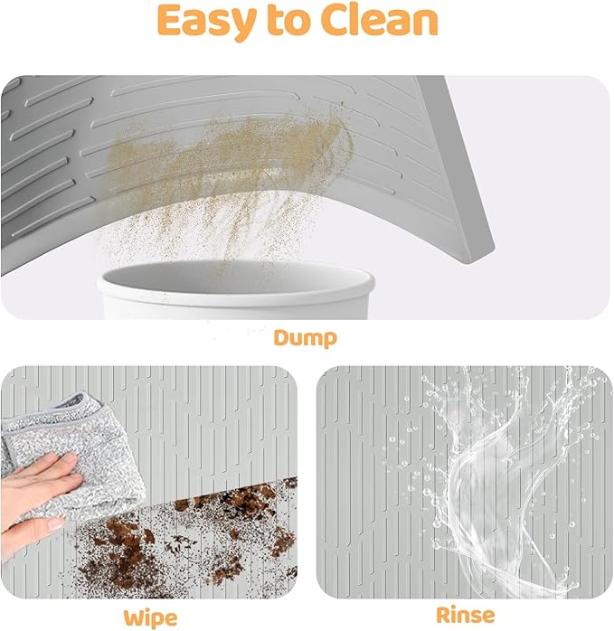 Silicone Rabbit Cage Liner, 40” x28” Rabbit Floor Mat Washable & Reusable Rabbit Cage Mat, Pet Training Pads Mat for Small Animal Rabbit Guinea Pigs Bunny Hamster Cats Dogs