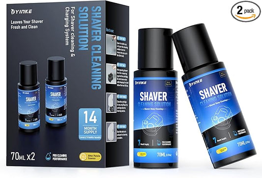 2 Pack Cleaner Fluid Refill for Braun Clean & Renew Refill Cartridge CCR, 2025 New Refill Replacement Shaver Cleaning & Care Refill Kit with Upgraded Formula for Gentle Deep Cleansing