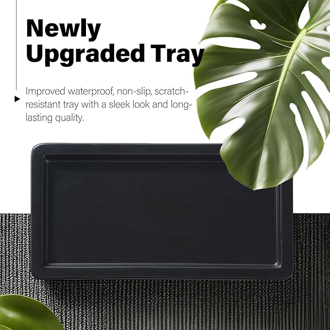 Black Soap Dispenser for Kitchen Sink, Hand and Dish Soap Dispenser with Stainless Steel Pump, Perfect for Gold Kitchen Accessories. (Gold & Black)