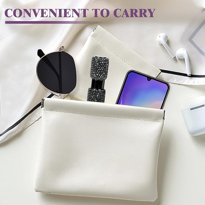 Portable 8ML Perfume Travel Refillable Bottle, Travel Size Perfume Refill Atomizer Bottle,Mini Spray Bottle Empty for Refill(Black 2PCS)