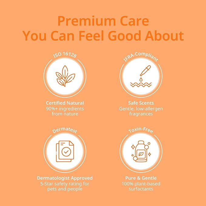 ODAC Overture Derma Serene Pet Shampoo, Gentle, Skin Friendly with Winter Cherry Root & Korean Patchouli, Rich Lather & Herbal Freshness, for Dogs & Cats, 10.14 fl oz Korea Beauty Pet Skincare