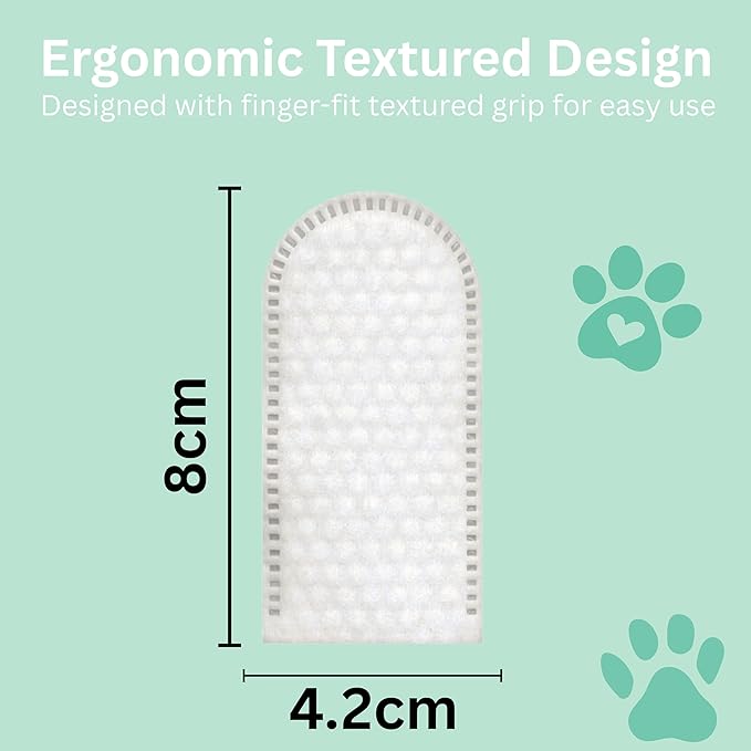 100 Finger Wipes for Pet Lovers - Pet Ear Wipes for Dogs & Cats - Ear Cleaner & Dog Ear Infection Treatment - Cleans Ears, Reduces Itching & Odor, Removes Wax, Relieves Irritation