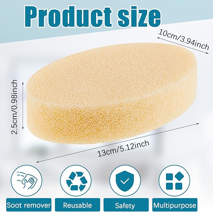 4 Pcs Lamp Shade Sponge Dry Lampshade Cleaner Fabric Cleaner Cleaning Reusable Sponges for Removing Dirt Dust Soot Pet Hair Window Shades Artwork and Other Surfaces