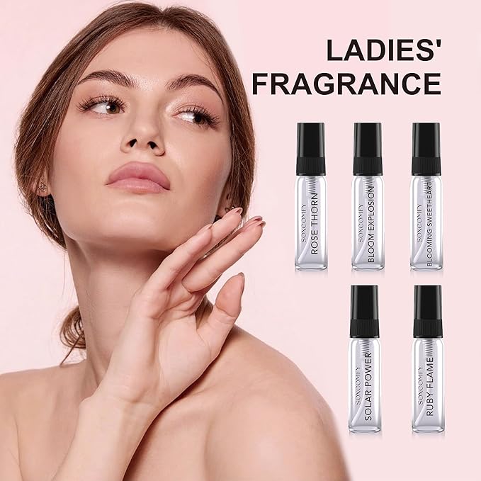 10 Scents Samples Mixed Men and Women Perfume Eau de Parfum Signature Long-Lasting Fragrance Date Night & Special Occasion 3.4OZ