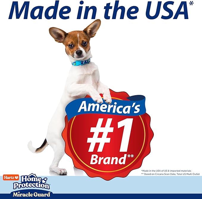 New! Hartz Home Protection Miracle Guard Dog Pads, Regular Size 50 Count, 3X Absorbency & 3X Longer use, Won't Leak and Odor Eliminating