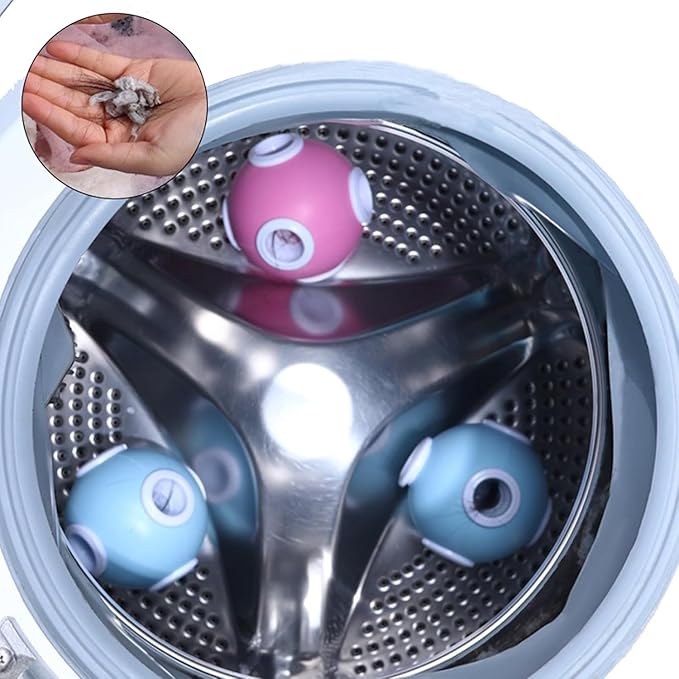 2PCS (Blue + Pink) Laundry Pet Hair Remover & Lint Catcher for Washing Machine - Floating Hair Filter Mesh, lint Catcher for Washing Machine
