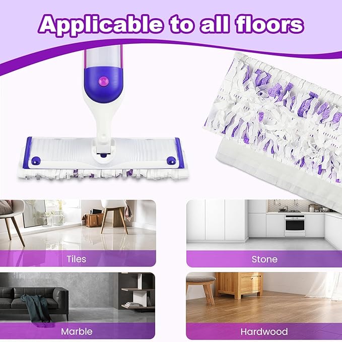 48 Pack PowerMop Refills Pads for Swiffer PowerMop Multi-Surface Mops and PowerMop Wood Mops，Disposable mop Pads Replacement for Floor Cleaning.