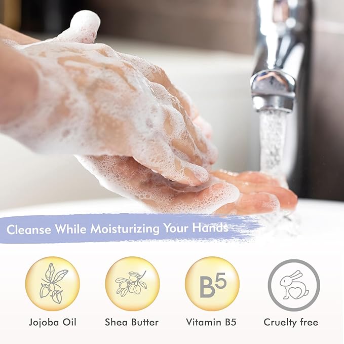 ROMIIE ZOI Liquid Hand Soap Refill Gift Set – 3 Pack (26 Fl Oz Each), Lilac Scent, Moisturizing & Biodegradable, Gentle Formula with Essential Oils for Kitchen, Bathroom