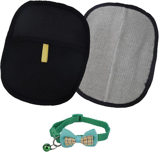 2pcs Pet Hair Remover Gloves, Washable and Reusable Electrostatic Grooming Gloves Cleaning Tool for Pet Room Clothing