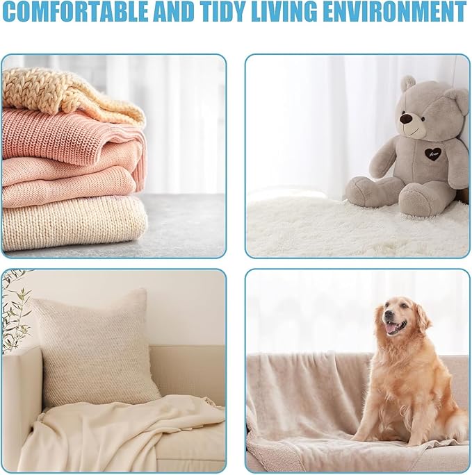 12PCS Pet Hair Remover for Laundry – Reusable Dog & Cat Hair Catcher Balls for Washer & Dryer, Lint & Fur Collector, Washing Machine Hair Remover (Red+Blue)