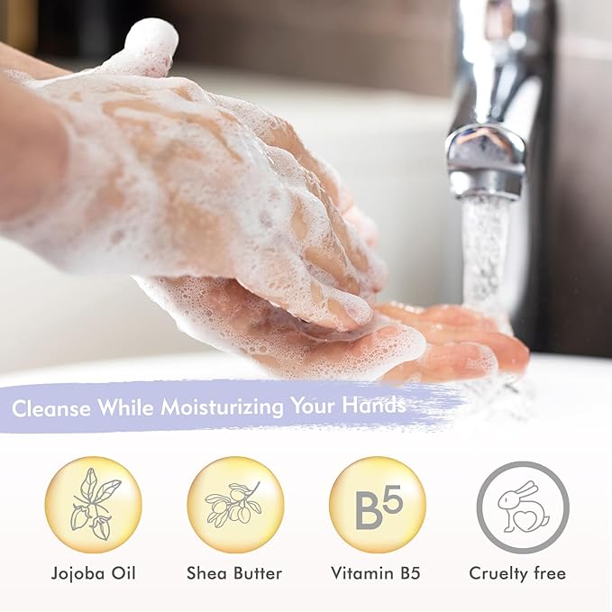 ROMIIE ZOI Liquid Hand Soap Refill Gift Set-3 Pack, Cruelty-Free and Biodegradable Formula, Moisturizing Hand Wash with Essential Oil for Sensitive Skin,Lavender Rosemary Scent,(26 Fl Oz x 3)