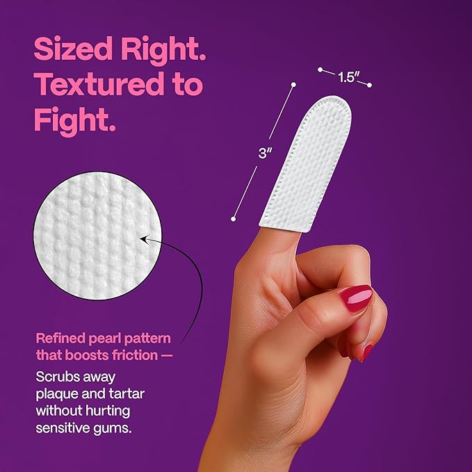 DOCO Dog Teeth Cleaning Wipes - Dog Tooth Brushing Kit, Remove Plaque & Tartar, Dental Freshen Breath, No Rinse, Easy Pet Tooth Cleaning Kit for Oral Care, Ideal for Cat Owners - Bacon Flavor, 50 ct.