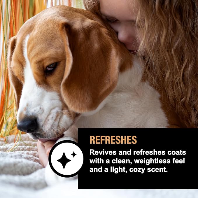 Dog Perfume Spray – Deodorizing Coat Spray for Dogs That Hydrates & Enhances Shine – Dog Cologne & Leave-in Conditioner – Cranberry Spice 8oz