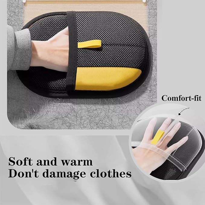 2Pcs Pet Hair Removal Glove for Dogs & Cats, Premium Thick Pet Hair Removal Brush Tool, Washable And Reusable for Bed Sheets, Sofas, Curtains, Car Seat