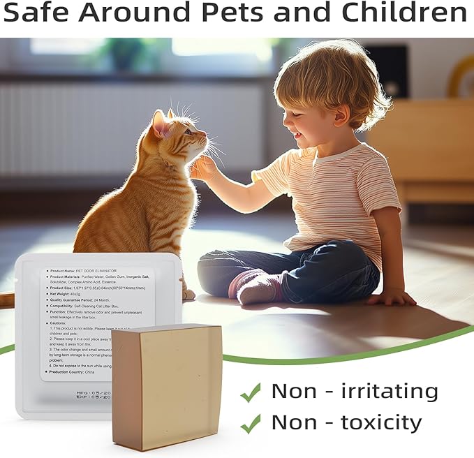 3 Pack Smelling Fresh with N50 Odor Eliminator Exclusive for Pura Max Automatic Self-Cleaning Cat Litter Box - Cat Toilet Odor Control (Old/New Packaging Randomly)