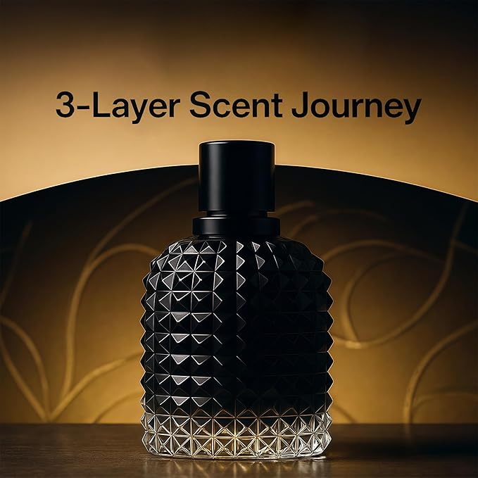 Men's Cologne Include 4 Variety Pack Perfume Gift Set- 3.4 Fl Oz Each Eau De Parfume Tobacco,Musk,Woody,Masculine Scent Long Lasting Fragrance(MilanoMR&Salva&LionBlue&ValentG)