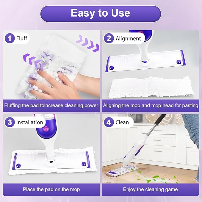 42 Pcs 5X Cleaning Power Mop Pads for Swiffer Power Mop, Multi-Surface Mopping Pad Refills for Floor Cleaning