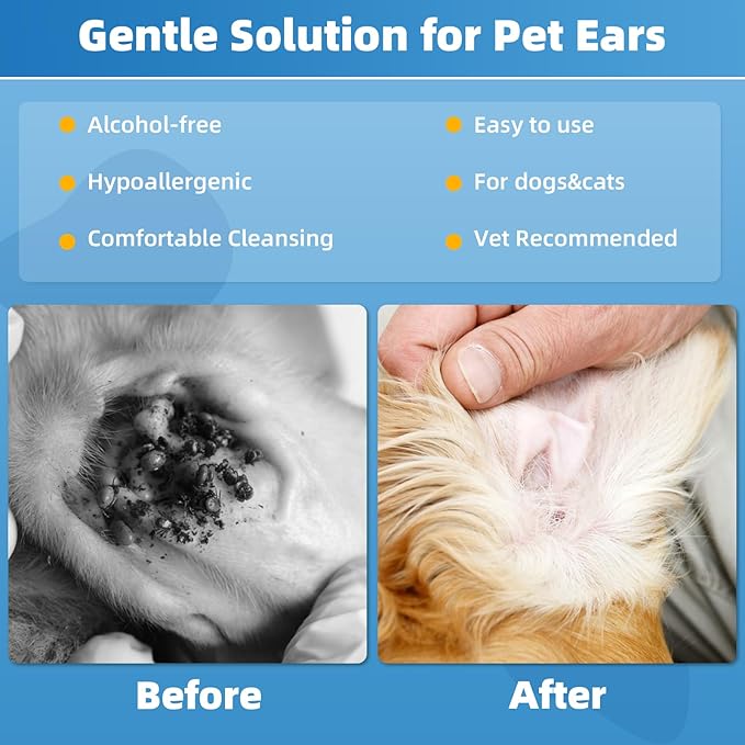 Dog Finger Wipes, 120 Count Ear Cleaner for Dogs Cats Bathing Wipes, Pet Dental Clean Finger Wipes, Natural Puppy Eye Wipes | Soothes Itchy Dry Skin, Coconut Scent Dog Ear Infection Treatment