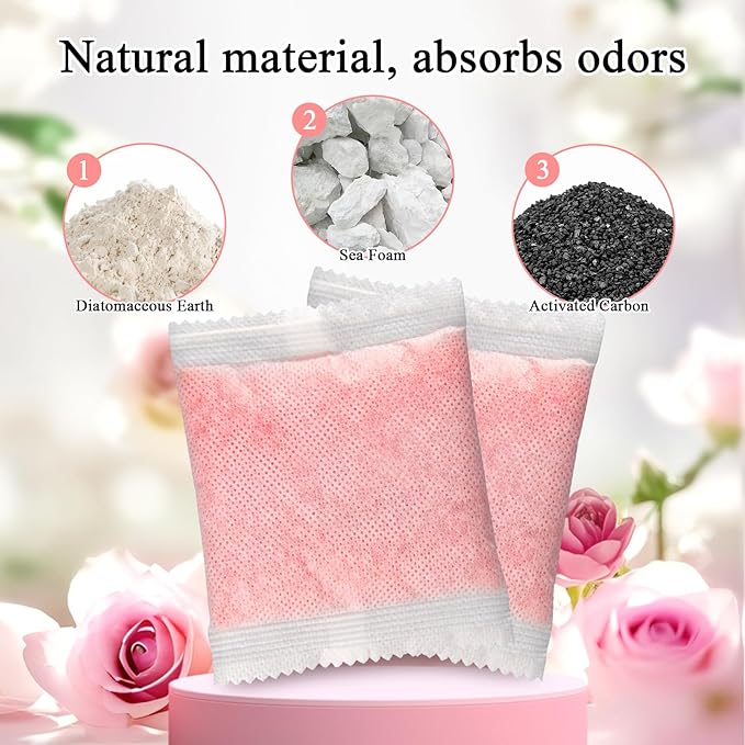 14 Pack Cat Litter Box Odor Eliminator Refills - Compatible with Whisker OdorTrap Pods, Fits Litter Robot 4 Filter Pockets & Litter Robot 3 Waste Drawers