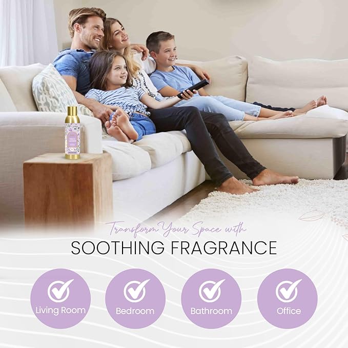 Brooklyn Fragrance Co. Arches Room Spray – Premium Lavender Floral Air Freshener -Long lasting home Fragrance Spray for Bathroom, office & small spaces- 6 Fl oz.