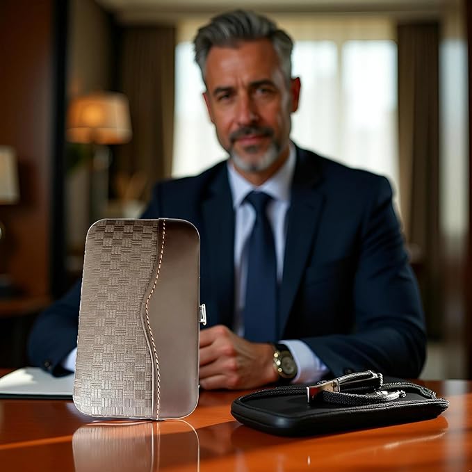 Nail Clippers Set Fingernail and Toenail Clipper Cutters, Manicure Pedicure Kit Professional Grooming Kits, Nail Care Tools with Travel Case