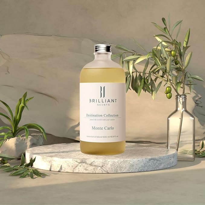 Brilliant Scents - Monte Carlo | Destination Series - Luxury Home & Business Scent | Cyclamen, Lemon Peel - Fragrance Oil - 200ml