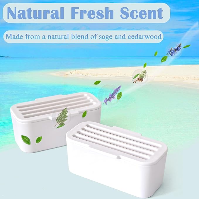 NewKe Deodorizer Compatible with HHOLOVE Self-Cleaning Cat Litter Box, Odor Control for PetSafe ScoopFree SmartSpin Self-Cleaning Cat Litter Box, Cat Toilet Deodorizer, Keep Home Fresh(2 Pack)