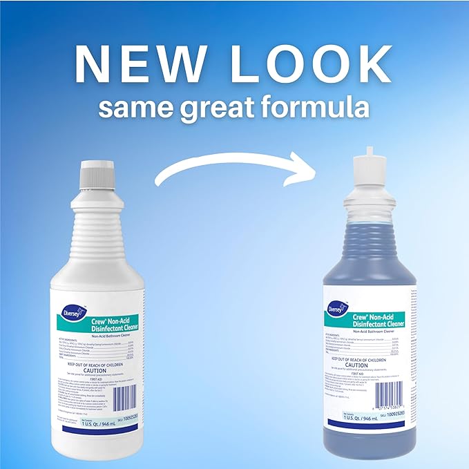 CREW Non-Acid All-Purpose Disinfectant Bathroom Cleaner, Floral Fresh, 32oz