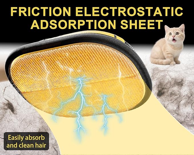 2Pcs Pet Hair Removal Glove for Cats & Dogs, Upgraded Five-Finger Electrostatic Pet Hair Gloves, Reusable Magic Brush Pet Hair Remover Tool for Laundry, Couch, Carpet, Car Seat