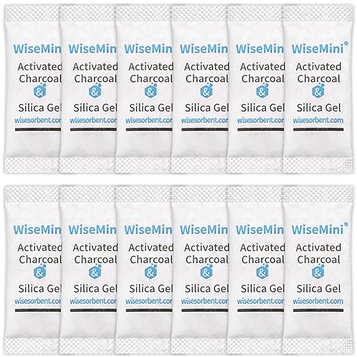 1200Pcs 1 Gram Desiccant Deodorizer Sachet, Food Safe Desiccant Packs, High Absorption Capacity for Moisture & Odor, Silica Gel & Coconut Shell Activated Carbon Packets