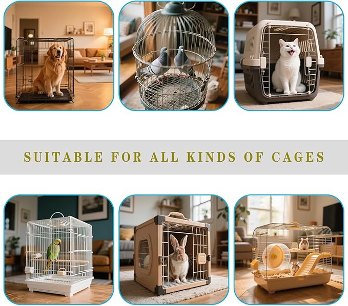 5-Piece Bird Cage Cleaning Brush Tool Set, Bird Cage Cleaner, Pet Cage Cleaning Kit, Suitable for Bird Cages, Rabbit Cages, Hamster Cages, Parrot Cages, and Other Small Pet Cage Accessories