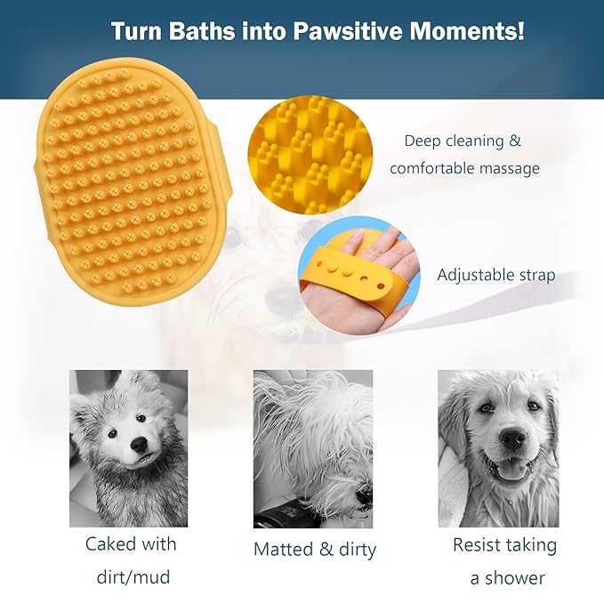 Slicker Brush for Dogs, Professional Dog Grooming Brush for Golden Doodle & Poodle - Deshedding Dog Brush for Medium or Long Haired Dogs, Remove Tangles, Knots and Mats (4PCS, Wooden, Large)