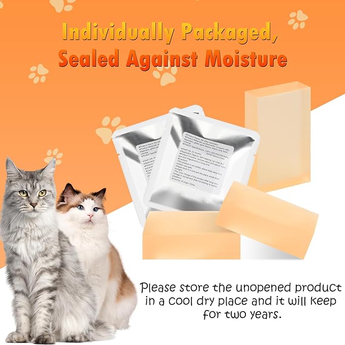 12 Pack Litter Box Deodorizer Compatible with MeoWant MW-SC01 / MW-SC02 / LB02 Self-Cleaning Cat Litter Boxes, 360° Odor Lock Cat Toilet Odor Eliminator Gel