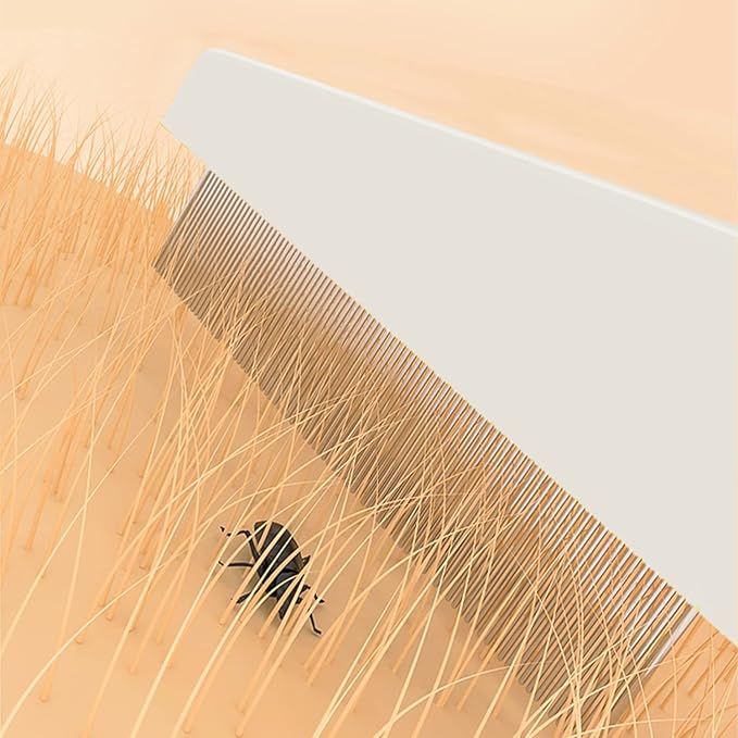 Kopal Flea Combs & Lice Brushers for Dogs and Cats, Fine Tooth Combs 3-pc, White