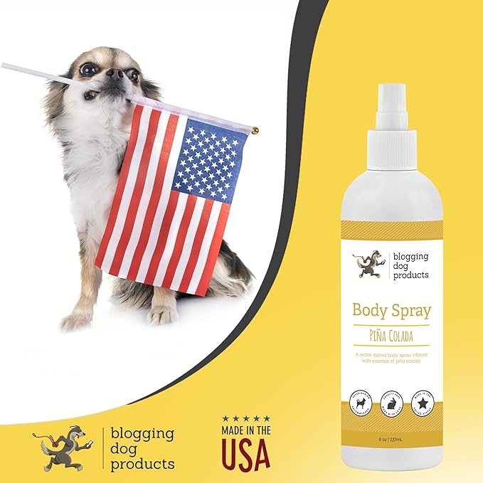 Dog Deodorizing Spray – Pina Colada Scented Dog Perfume for Smelly Dogs – Safe, Refreshing Grooming Spray Pina Colada Dog Cologne & Odor Eliminator – Long‑Lasting Tropical Freshness for Dogs