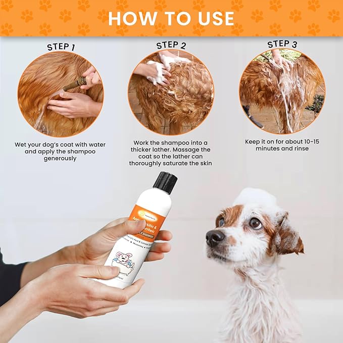 Healthy Paw Life Antiparasitic & Antiseborrheic Dog Shampoo (8 fl oz)
