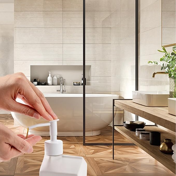 Ceramic Strawberry Juice Bottle Soap Dispenser, Refillable Lotion Bottle for Bathroom Kitchen Dish Soap (Strawberry)